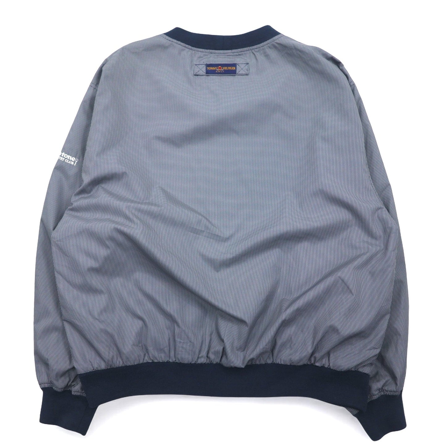 TOMMY HILFIGER GOLF 90年代 ピステ プルオーバー ナイロンジャケット L グレー ネイビー