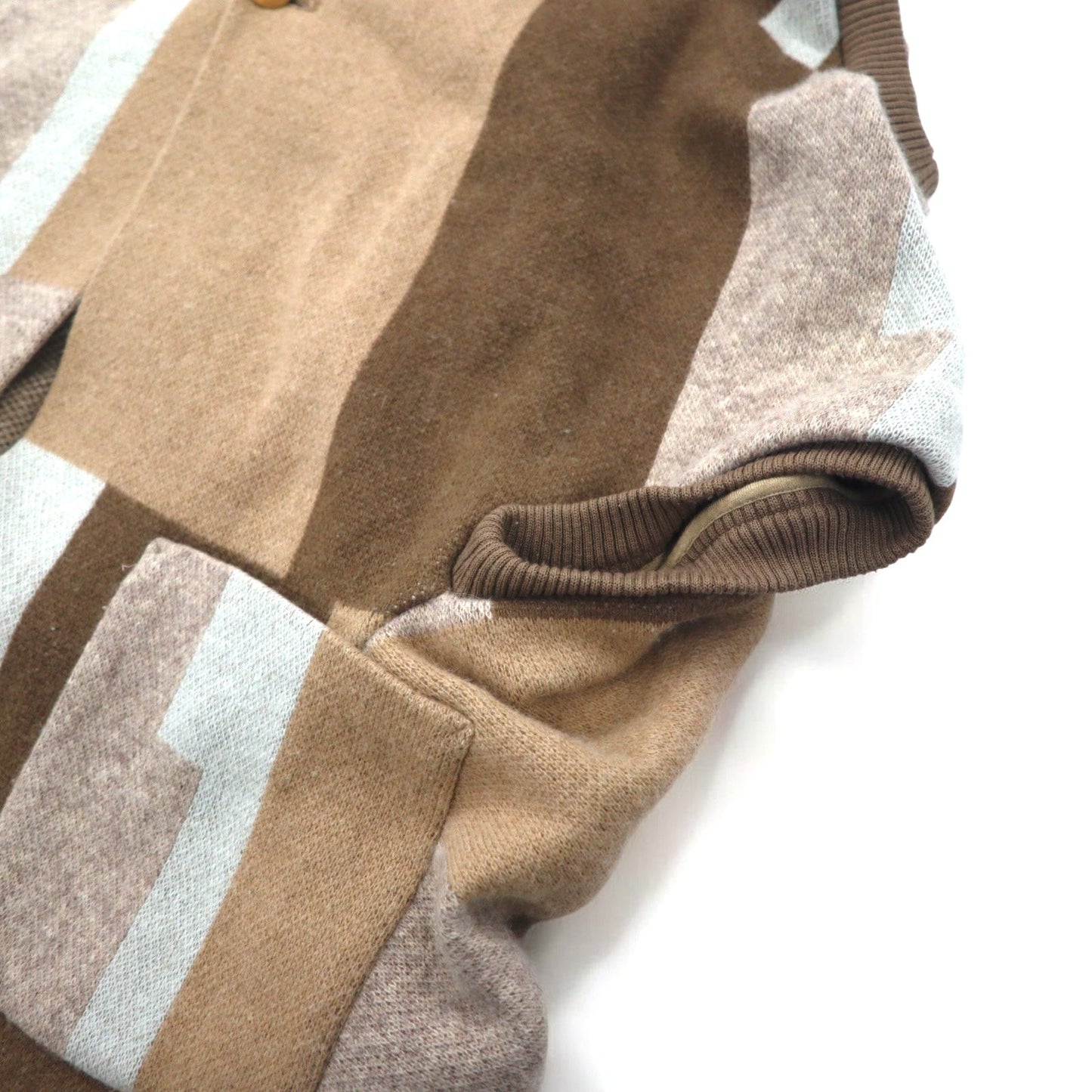 ohta ポンチョ カーディガン FREE ブラウン ベージュ マルチカラー アンゴラ 14aw-ha-pl 日本製