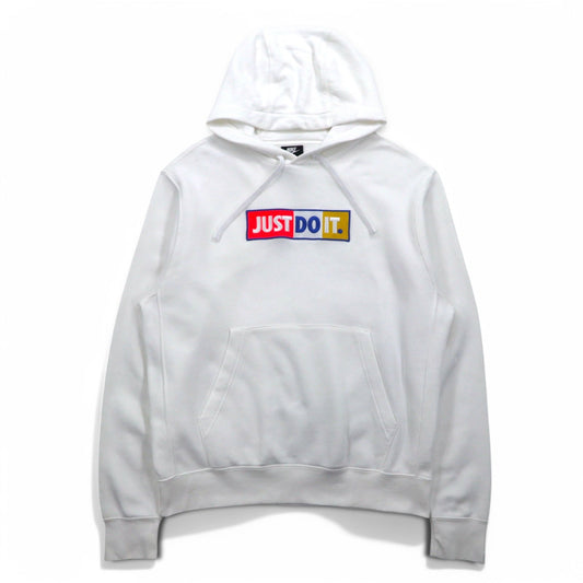 NIKE プルオーバー パーカー XL ホワイト コットン JUST DO IT CJ4776-100