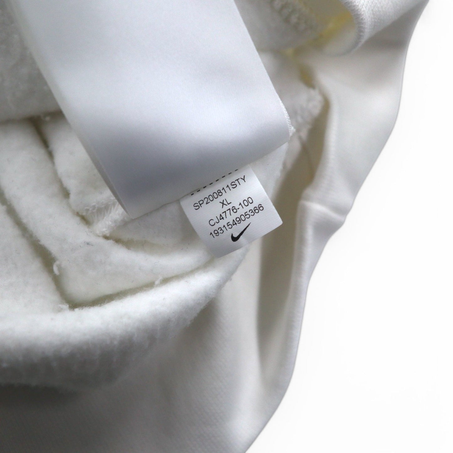 NIKE プルオーバー パーカー XL ホワイト コットン JUST DO IT CJ4776-100