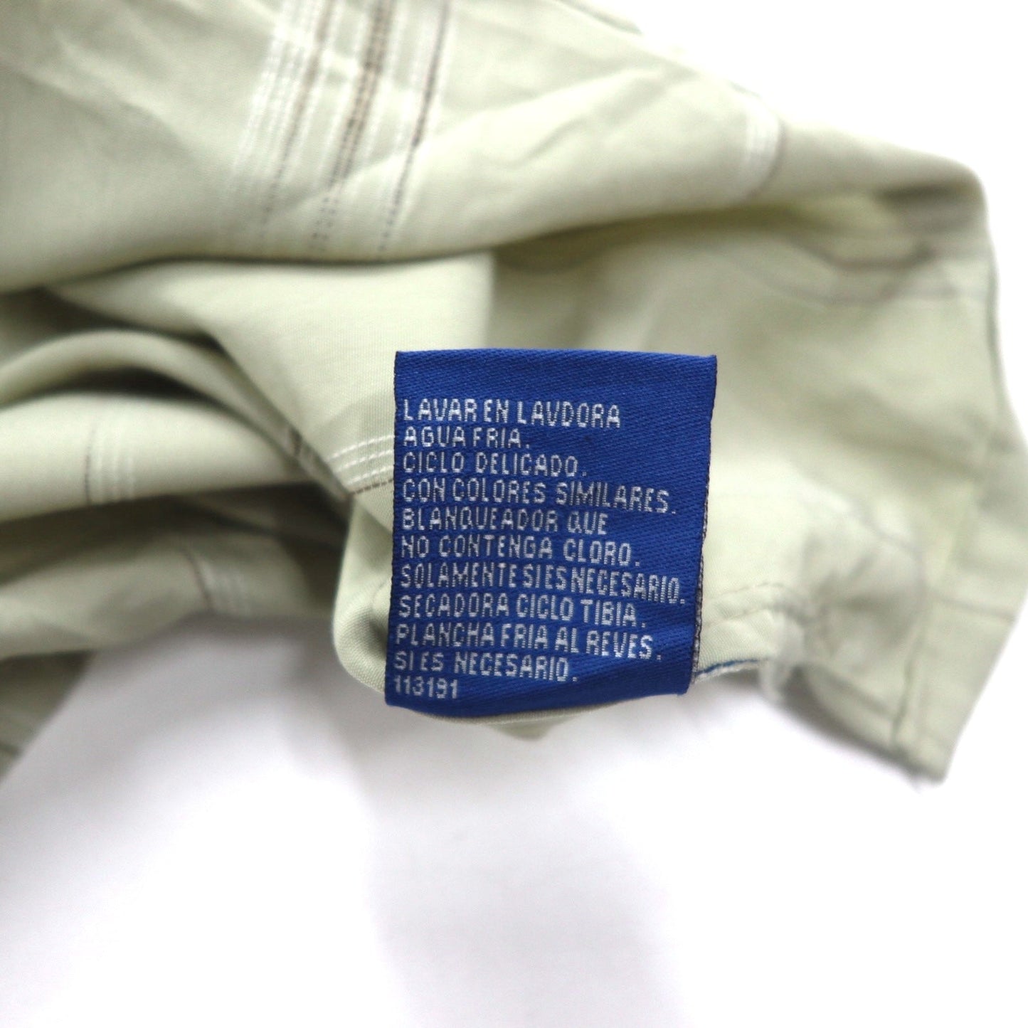 TOWN CRAFT 90年代 半袖シャツ 2XL ベージュ ストライプ ポリエステル 胸ポケット