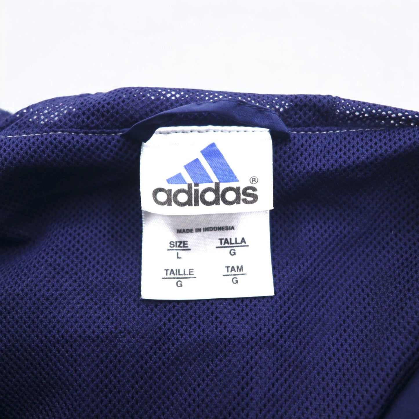 adidas 00年代 ハーフジップ アノラック パーカー L ネイビー ナイロン