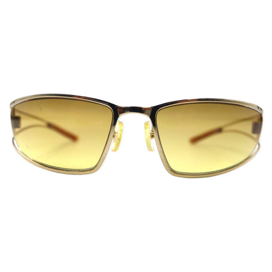 Max Mara サングラス レクタンギュラ ゴールド 120 MM 228/S M12 57-17