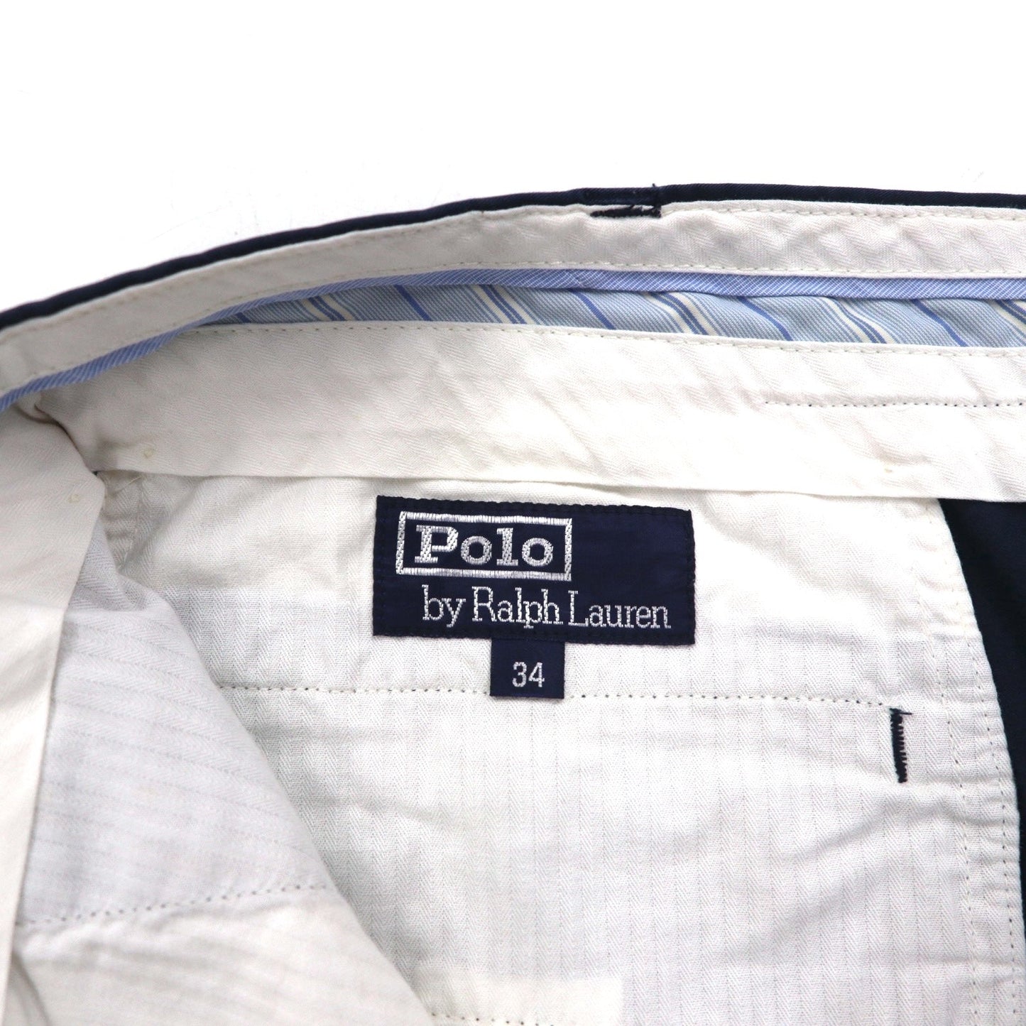 Polo by Ralph Lauren ワーク チノパンツ L ネイビー コットン