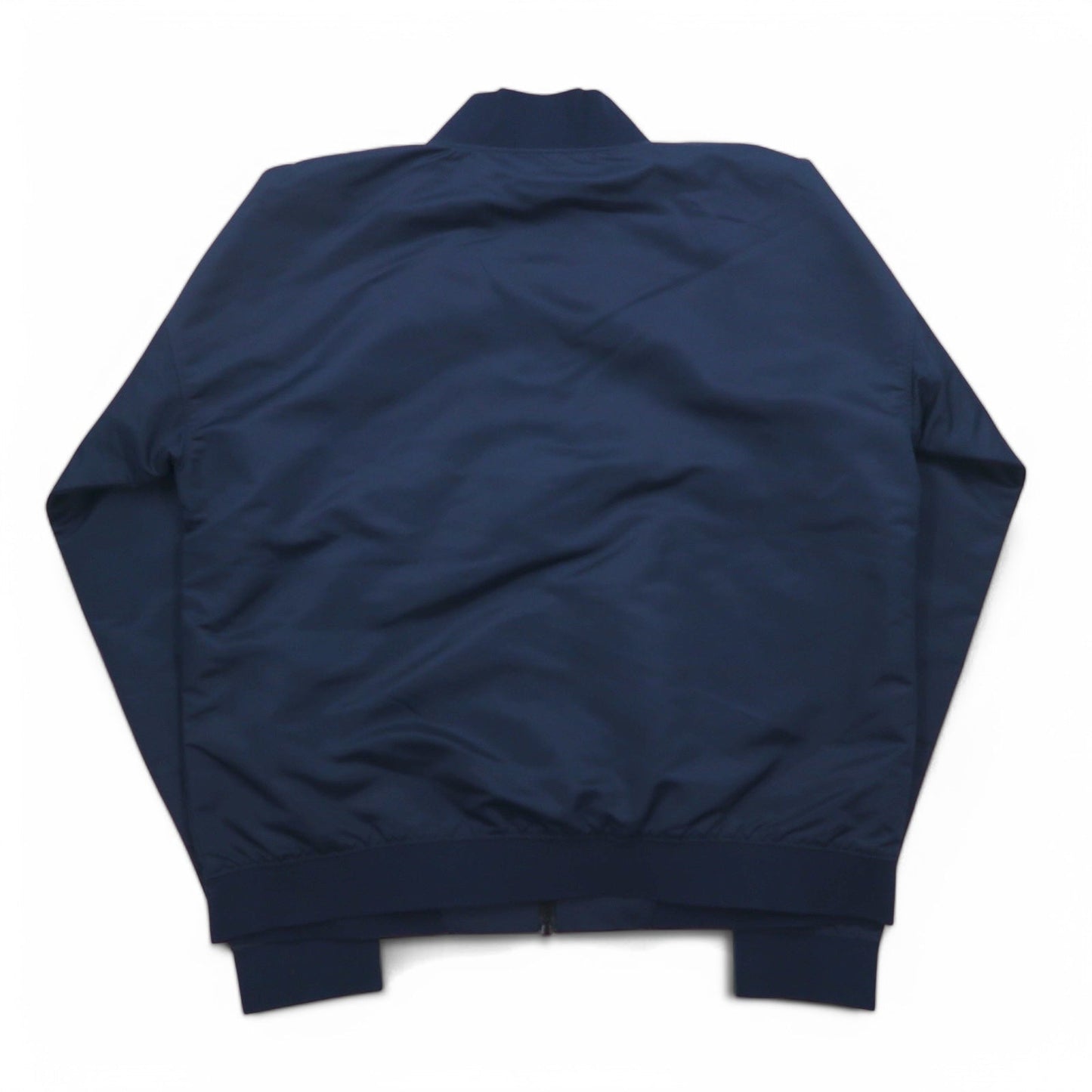 new balance サテン ボンバージャケット フライトジャケット L ネイビー ポリエステル AWJ81501