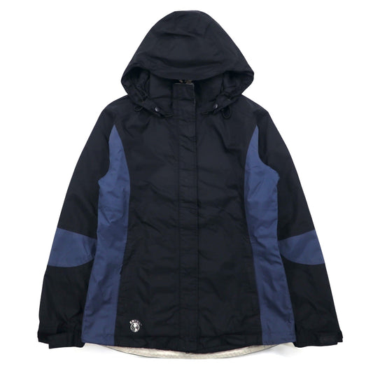 Eddie Bauer 90年代 EBTEK ゴアテックス GORE-TEX マウンテンパーカー M ブラック 防水 フード着脱式