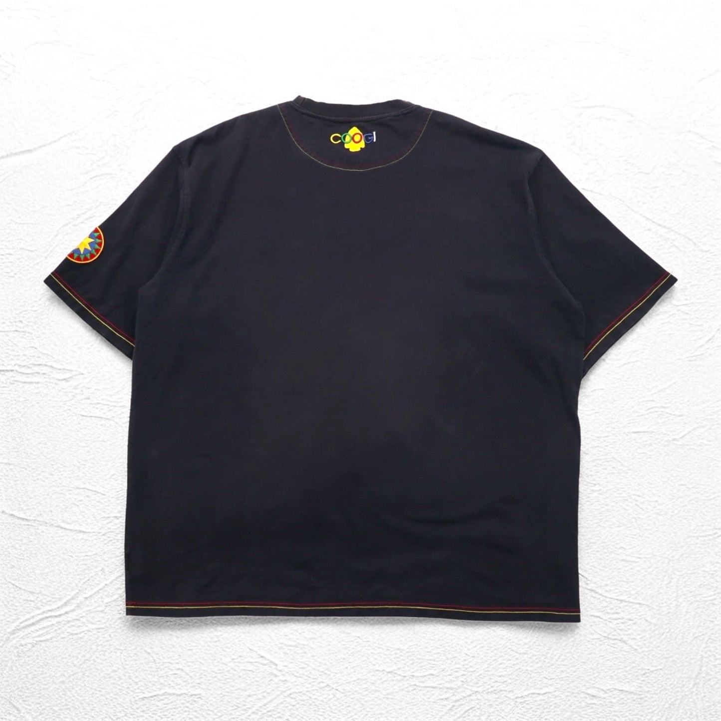 COOGI 90年代 刺繍 Tシャツ 4XL ビッグサイズ ブラック コットン