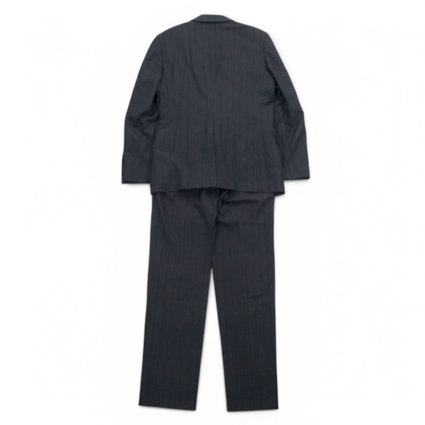 PERSON'S FOR MEN 2B スーツ セットアップ XL グレー ストライプ ウール