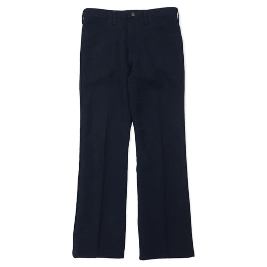 Wrangler USA製 90年代 ランチャーパンツ 34 ネイビー ポリエステル センタープレス 82NY