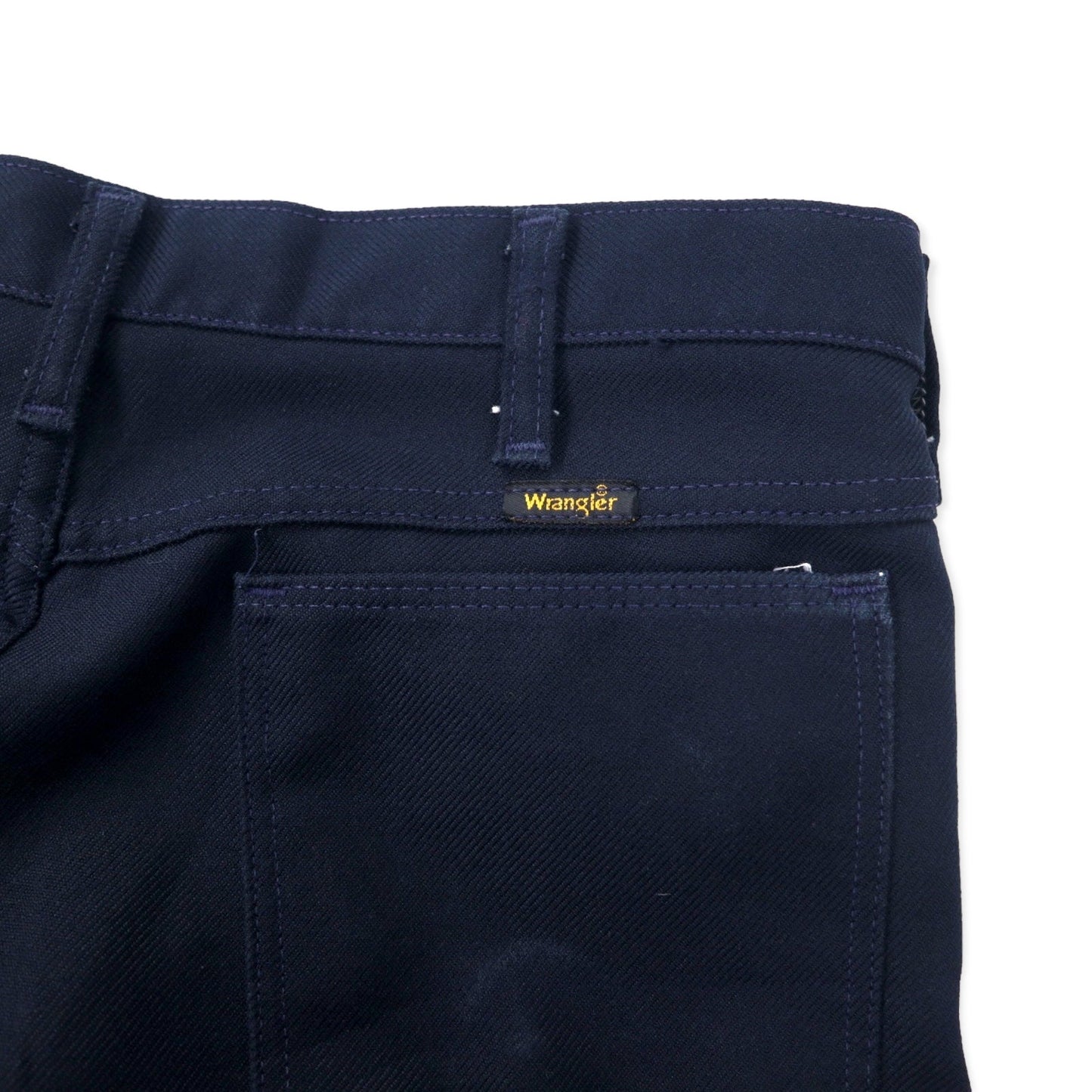Wrangler USA製 90年代 ランチャーパンツ 34 ネイビー ポリエステル センタープレス 82NY