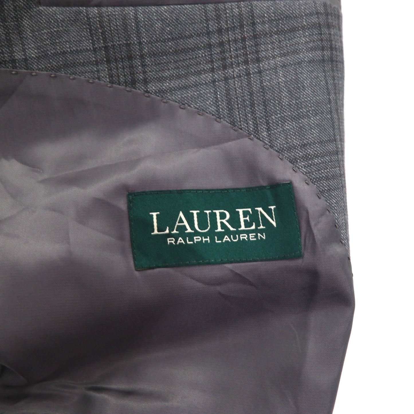 LAUREN RALPH LAUREN 2B テーラードジャケット スーツ XL グレー チェック Macy's 別注