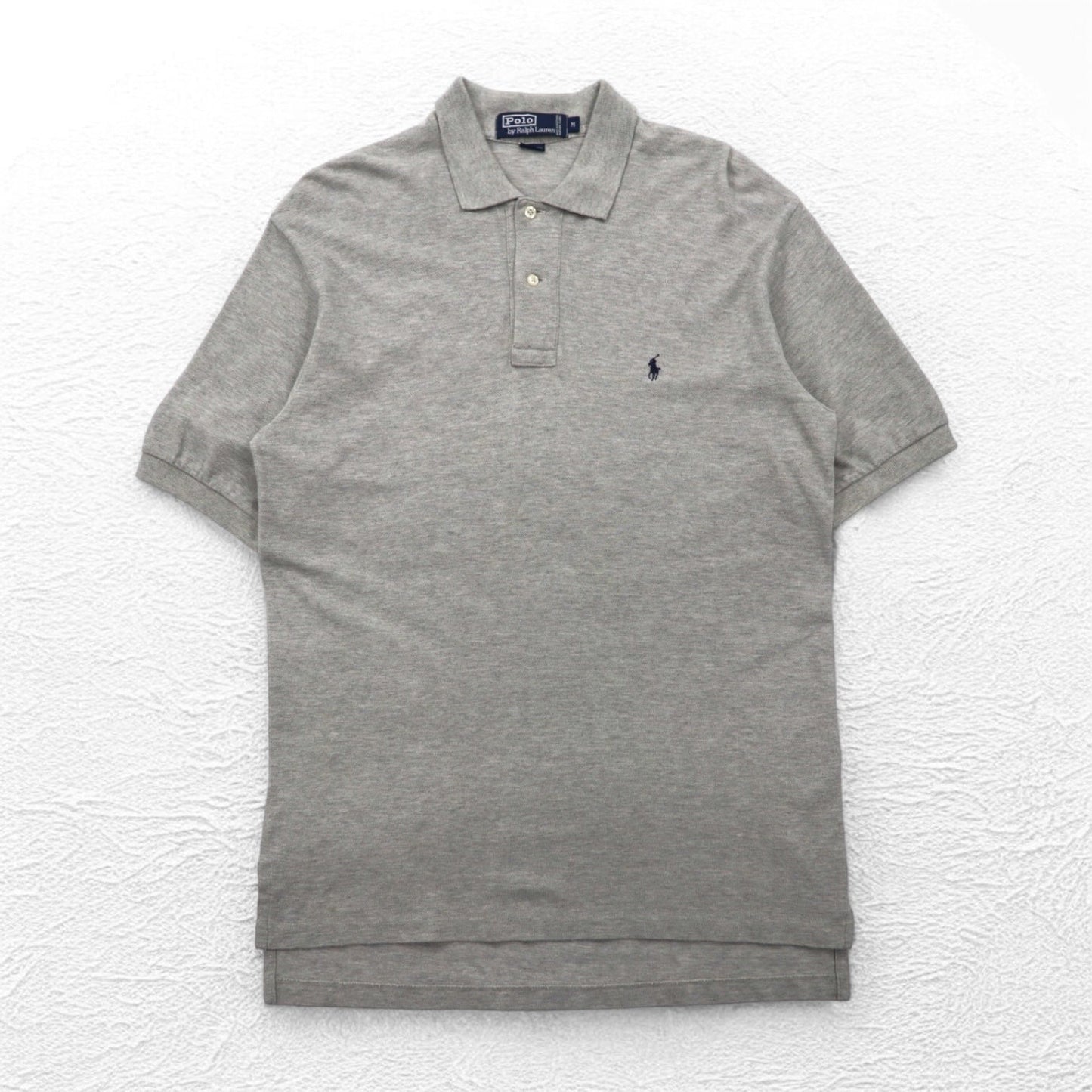 Polo by Ralph Lauren 90年代 ポロシャツ M グレー コットン スモールポニー刺繍