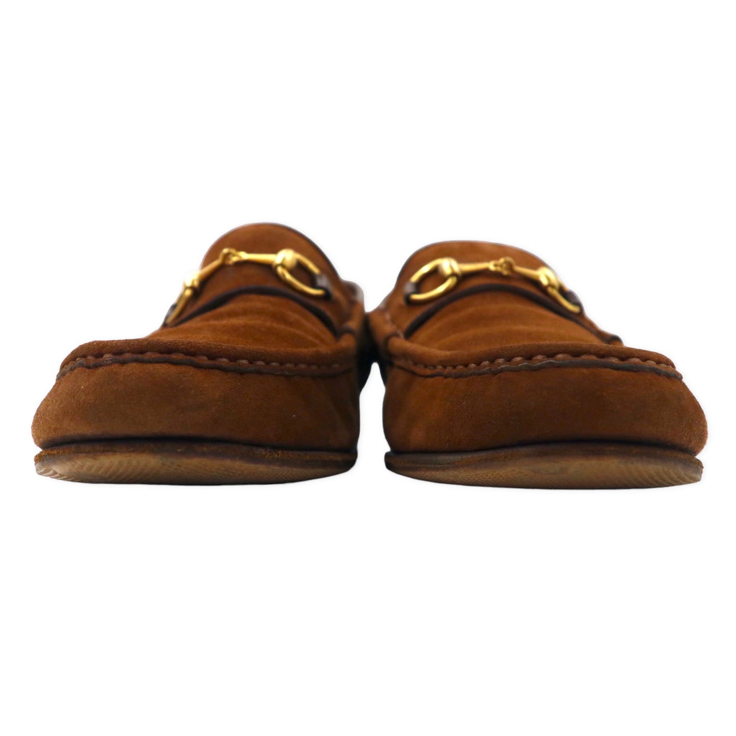 GUCCI ホースビット ローファー 23.5cm ブラウン スエードレザー 100 0255 / 1