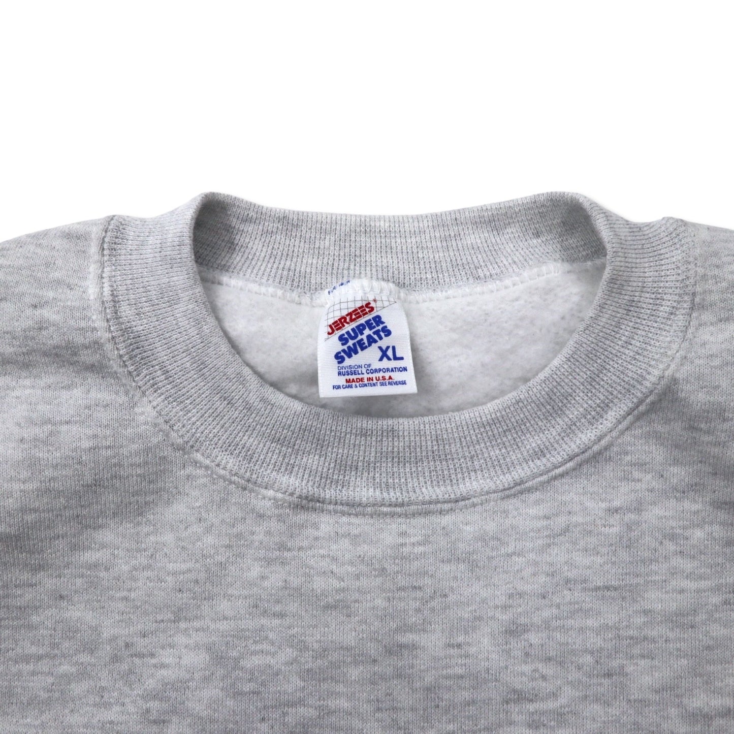 JERZEES USA製 90年代 SUPER SWEATS カレッジ刺繍 スウェット XL グレー コットン 裏起毛 marching wildcats ビッグサイズ