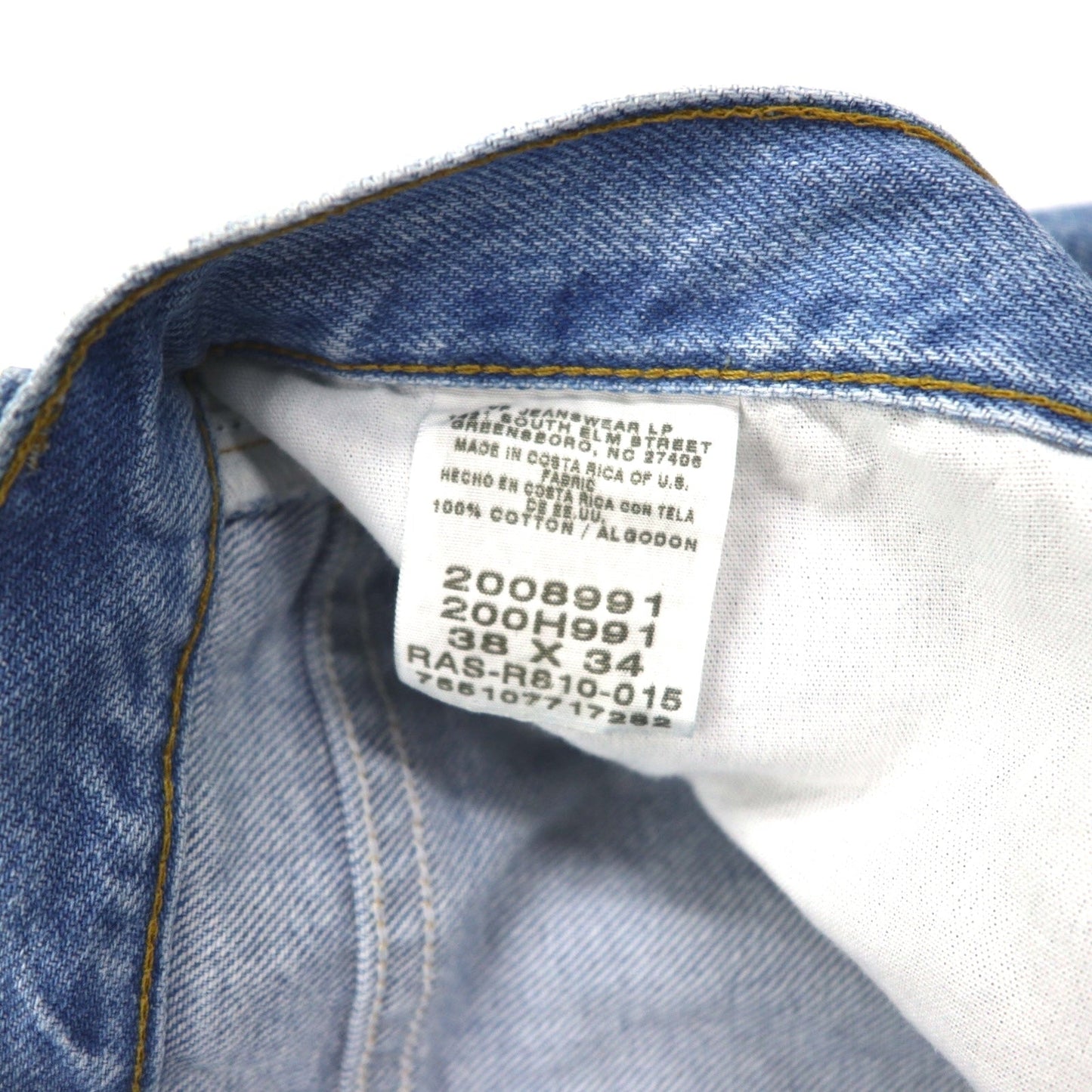 Lee 90年代 ウォッシュド デニムパンツ L ライト ブルー ジッパーフライ 2008991 コスタリカ製