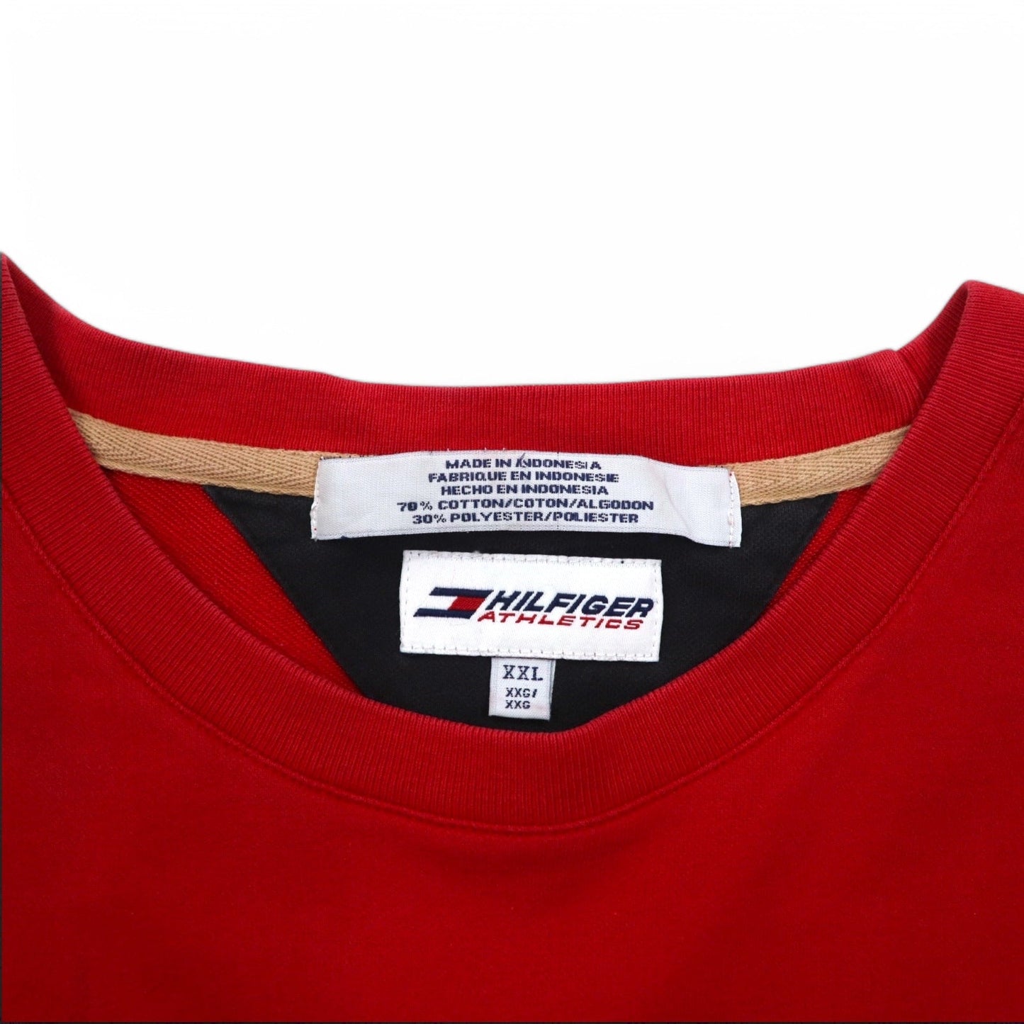 HILFIGER ATHLETICS ( TOMMY HILFIGER ) ロングスリーブ Tシャツ ロンT XXL レッド コットン