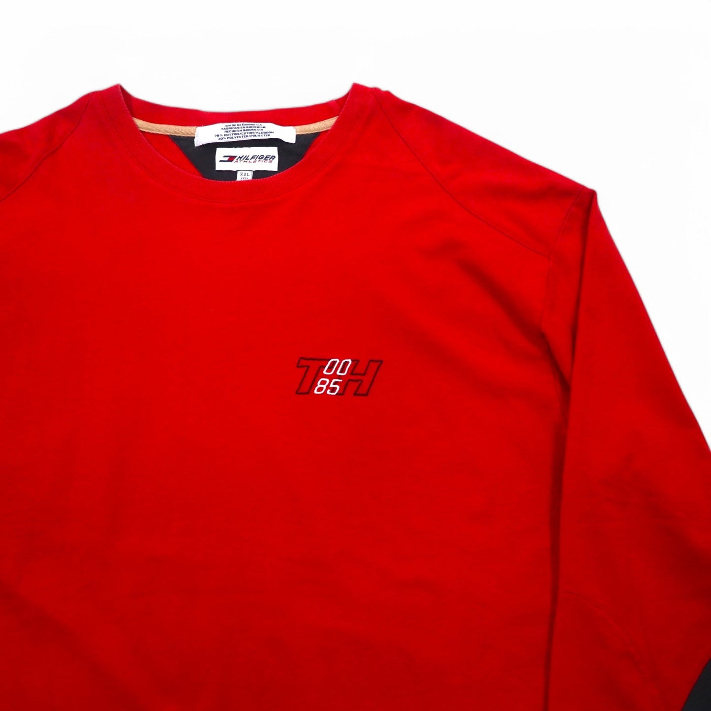 HILFIGER ATHLETICS ( TOMMY HILFIGER ) ロングスリーブ Tシャツ ロンT XXL レッド コットン
