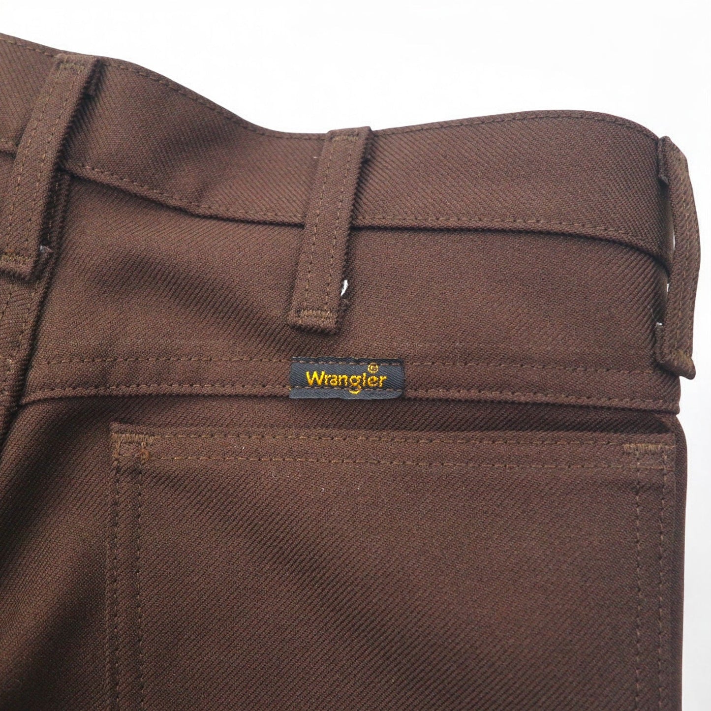 Wrangler 90年代 ランチャー ドレス ジーンズ スラックス パンツ M ブラウン センタープレス 82BN メキシコ製
