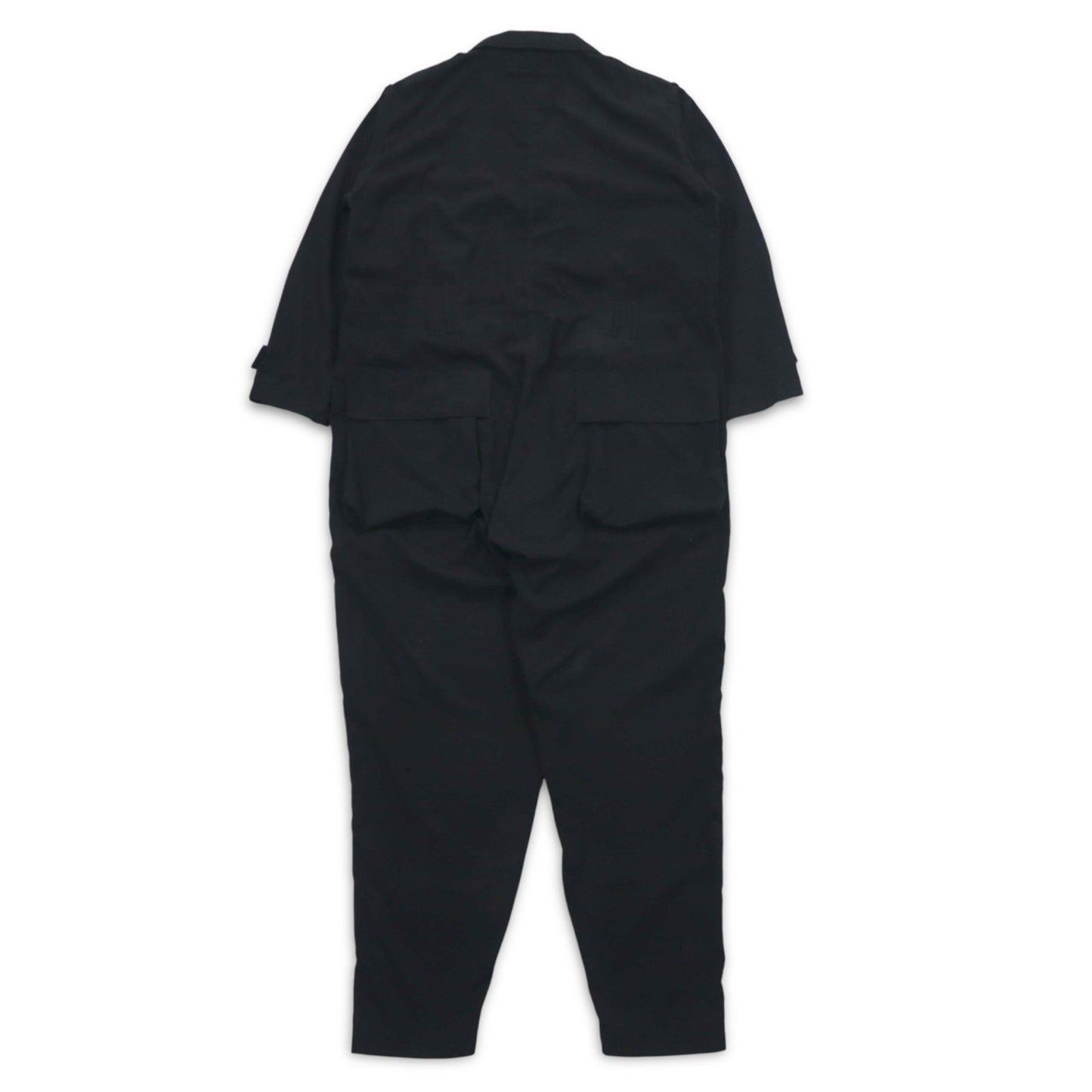 HUMIS ジャンプスーツ MILITARY FLIGHT JUMPSUIT オールインワン M ブラック M-BL1601 日本製