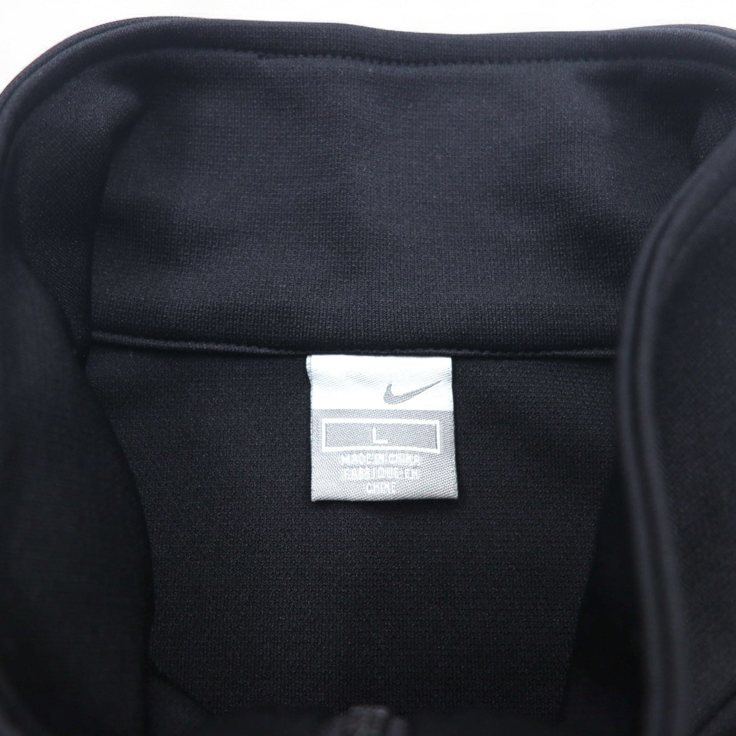 NIKE 00年代 トラックジャケット セットアップジャージ L ブラック レッド スウォッシュ