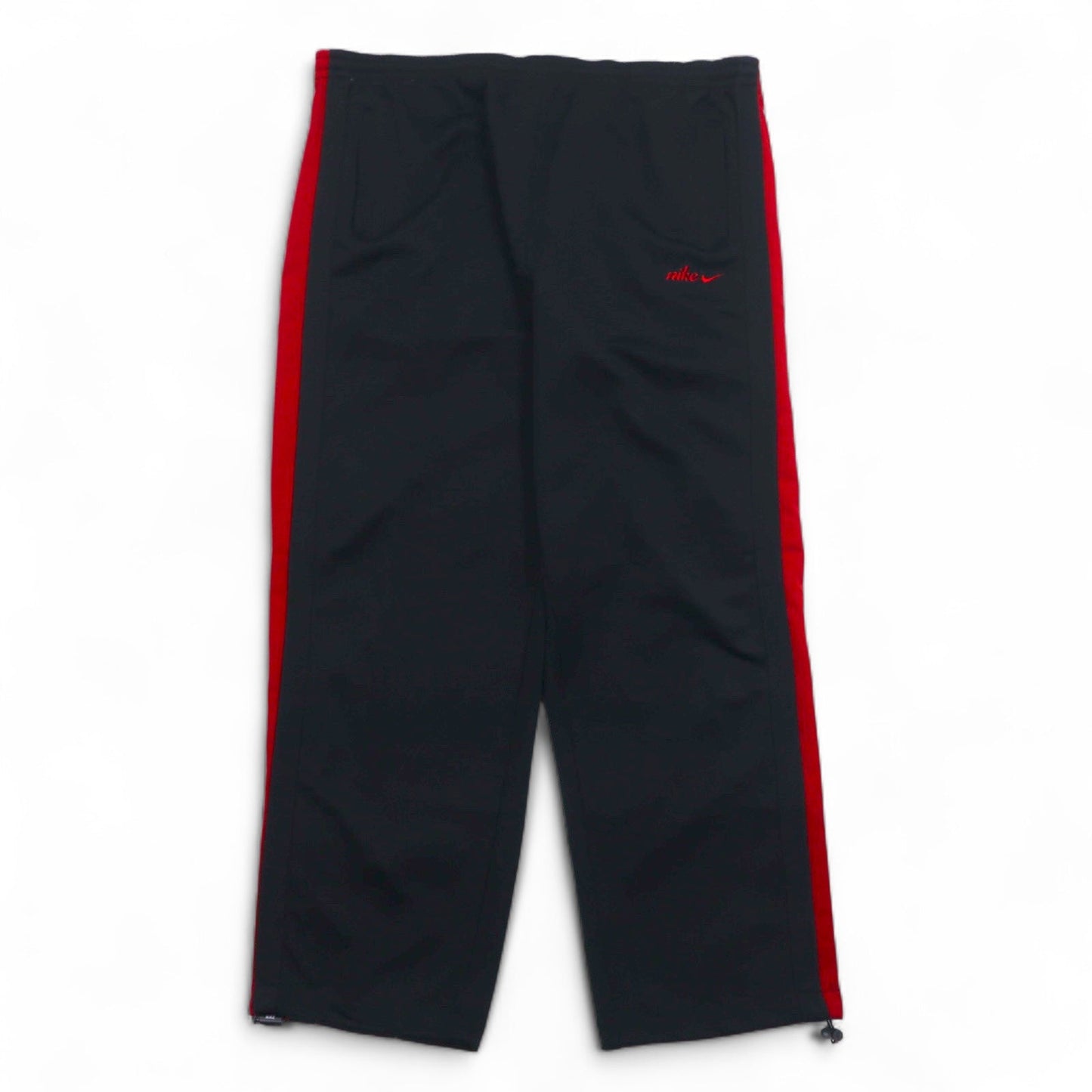 NIKE 00年代 トラックジャケット セットアップジャージ L ブラック レッド スウォッシュ