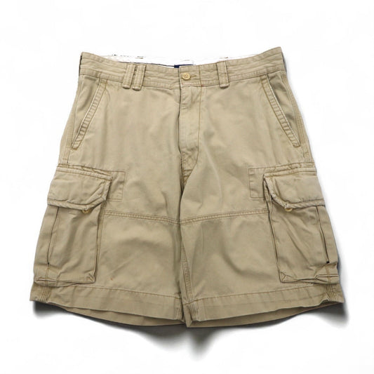 POLO RALPH LAUREN ポロチノ バギー ショート カーゴパンツ ハーフパンツ L ベージュ コットン