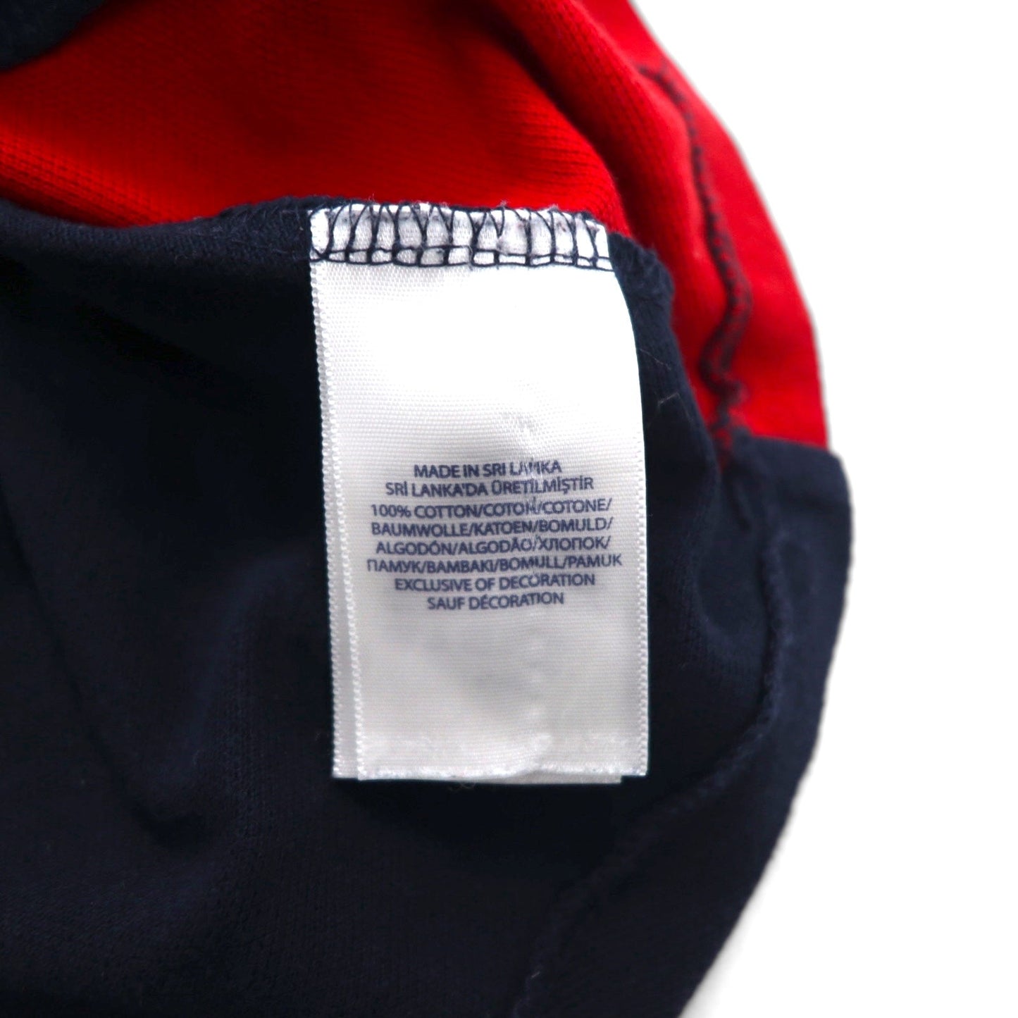 POLO RALPH LAUREN ポロシャツ XL ネイビー レッド コットン 鹿の子 ハーフジップ スナップボタン スモールポニー刺繍
