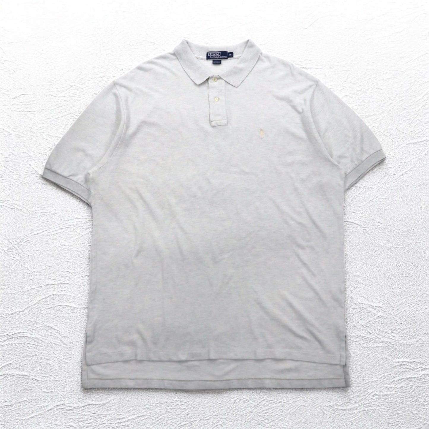 Polo by Ralph Lauren 90年代 ポロシャツ 2XL グレー 鹿の子 スモールポニー刺繍 ビッグサイズ