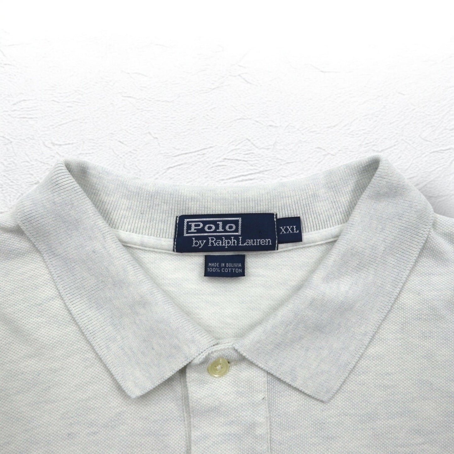 Polo by Ralph Lauren 90年代 ポロシャツ 2XL グレー 鹿の子 スモールポニー刺繍 ビッグサイズ
