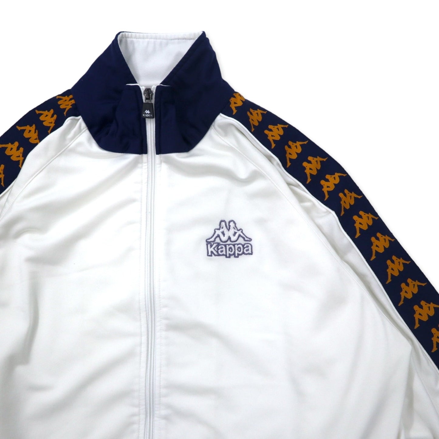 Kappa 90年代 トラックジャケット ジャージ L ホワイト ポリエステル テープロゴ