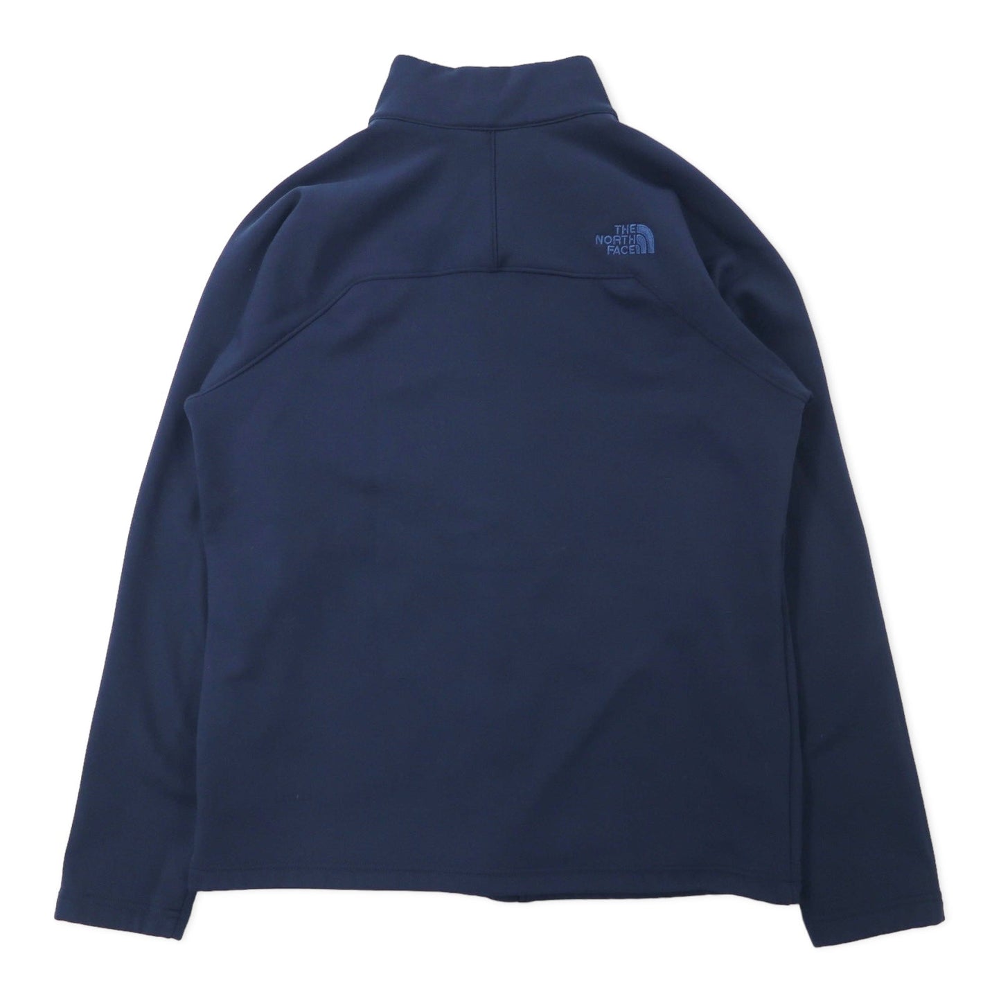 THE NORTH FACE ソフトシェルジャケット L ネイビー ポリエステル ワンポイントロゴ刺繍 US規格 ヨルダン製