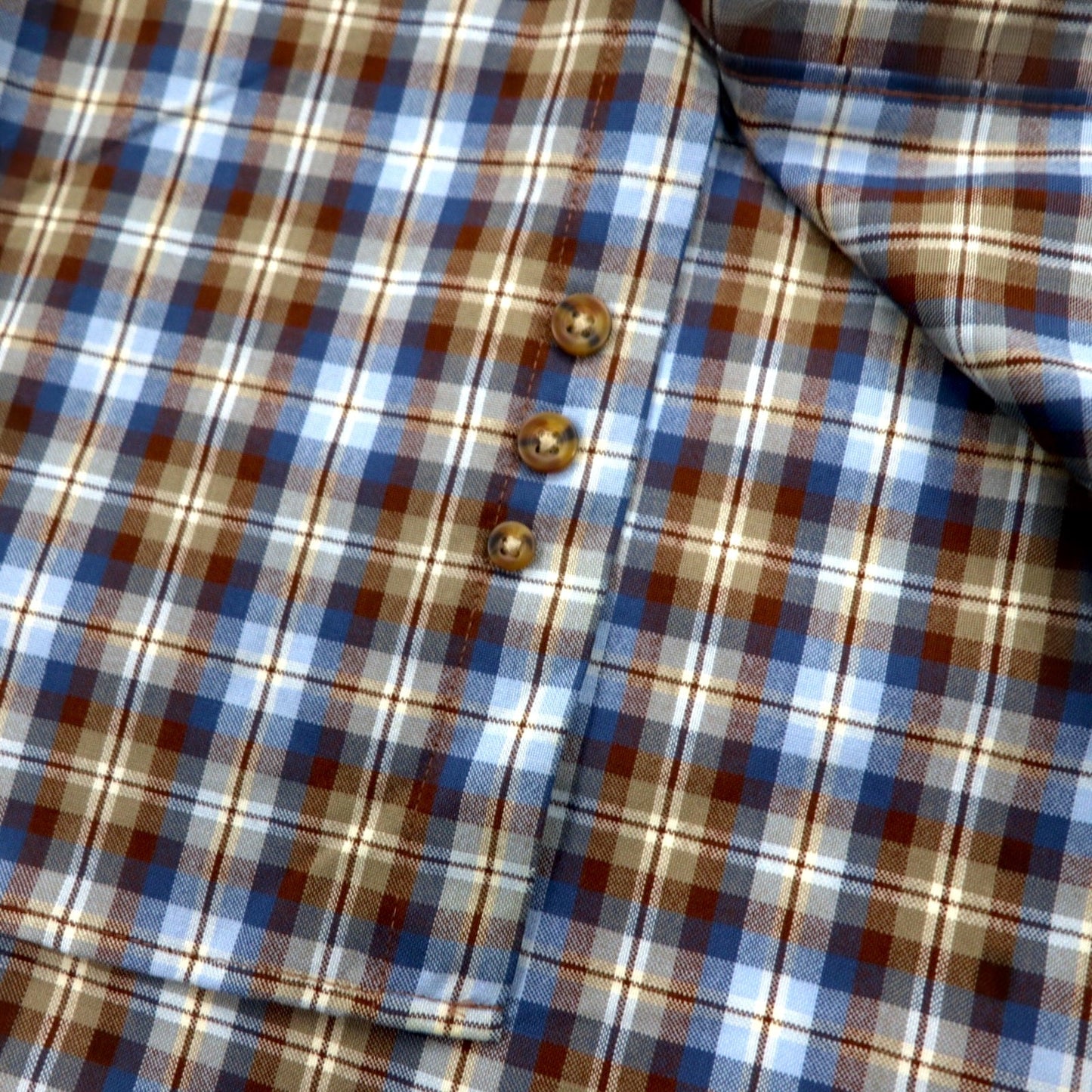 PENDLETON ウール チェック ボタンダウンシャツ L ブルー ブラウン メキシコ製