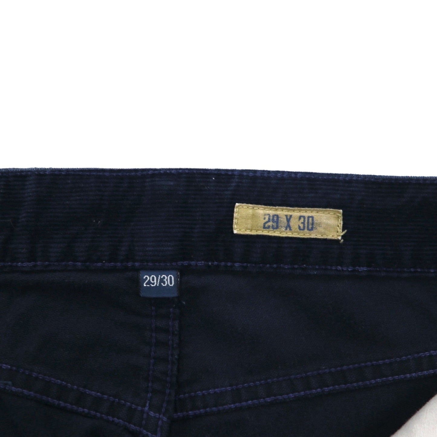 POLO RALPH LAUREN 90年代 コーデュロイパンツ M ネイビー レザーパッチ