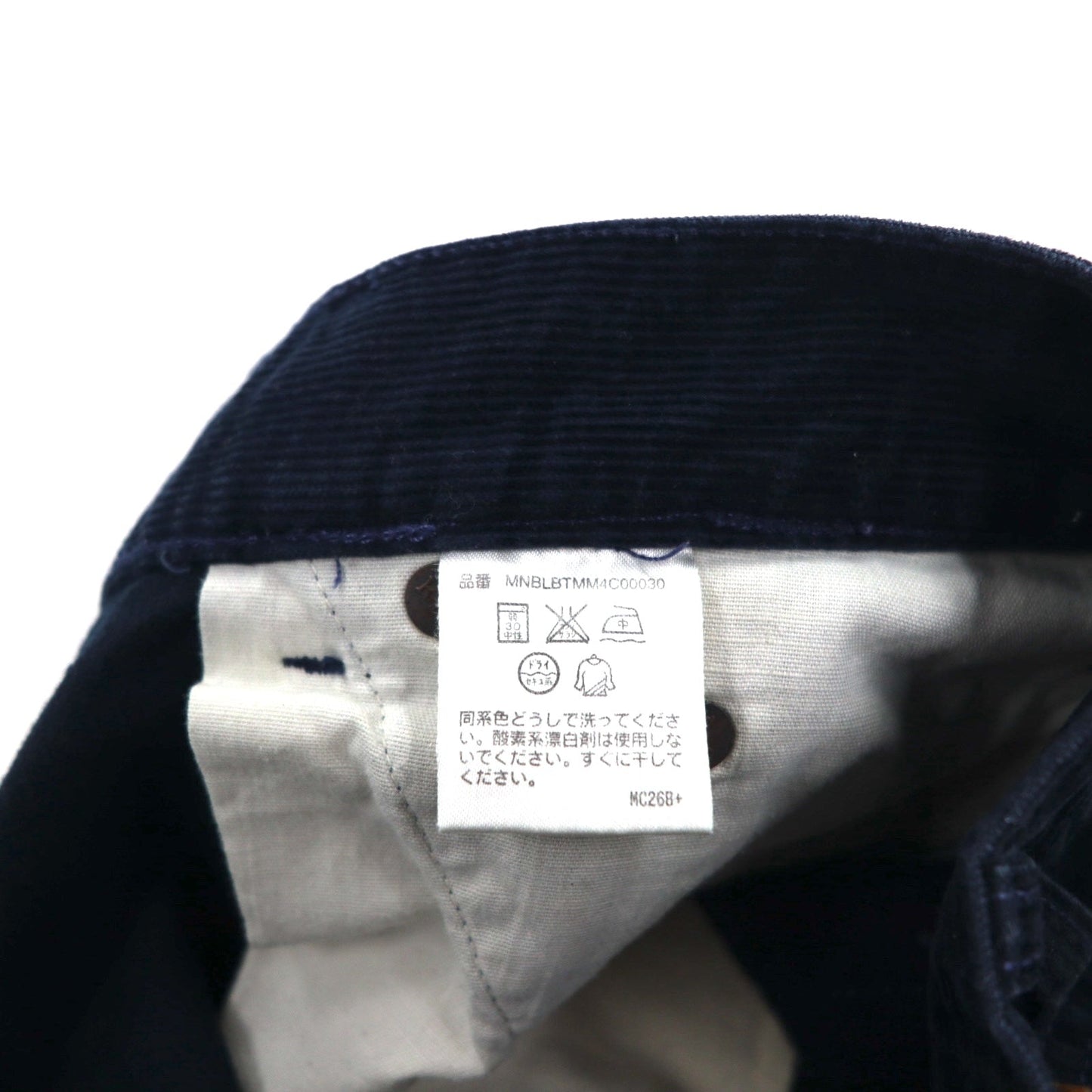 POLO RALPH LAUREN 90年代 コーデュロイパンツ M ネイビー レザーパッチ