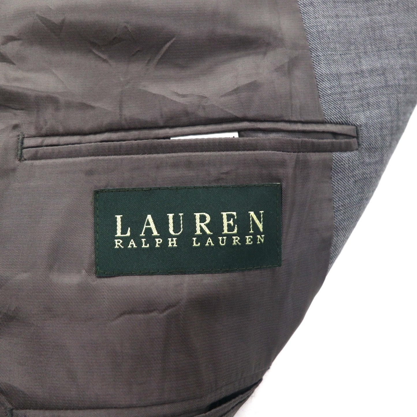 LAUREN RALPH LAUREN 2B テーラードジャケット スーツ L グレー ウール