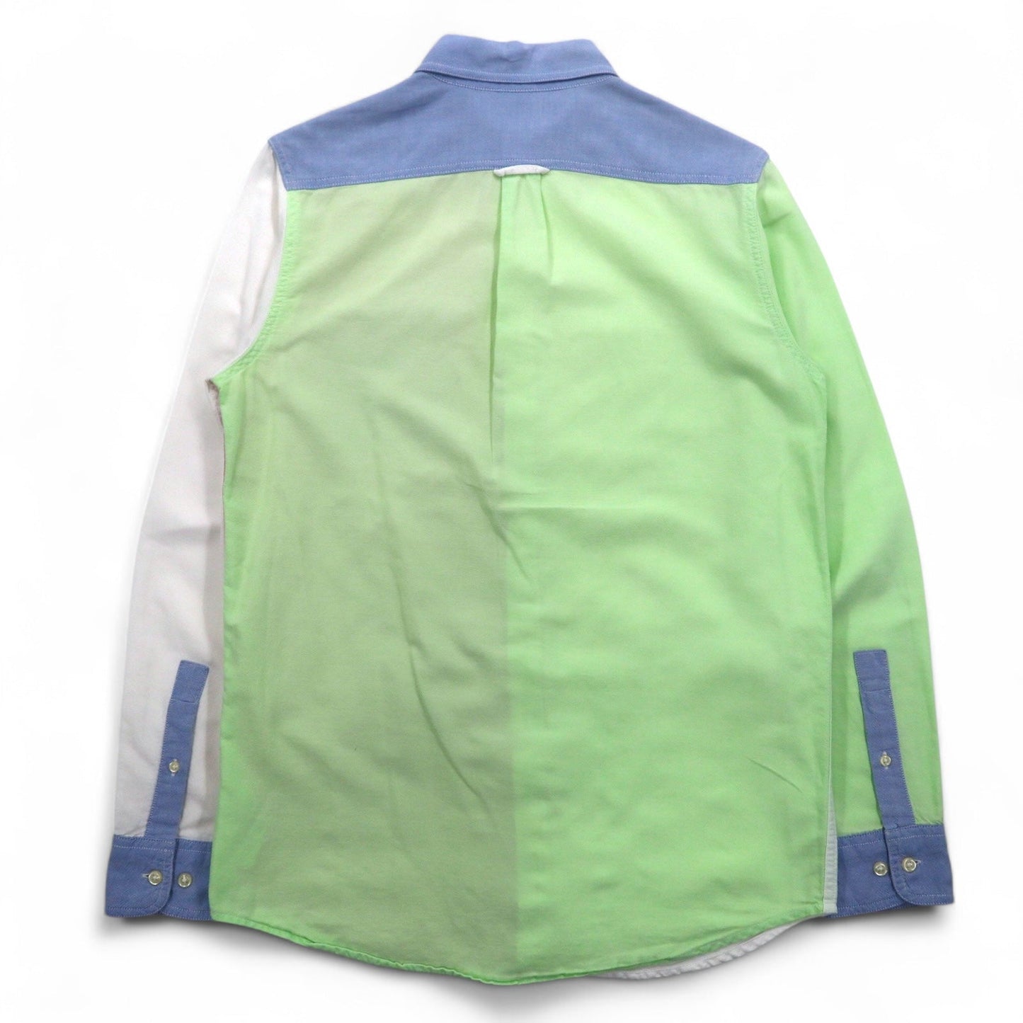 CHAPS カラーブロック ボタンダウンシャツ M マルチカラー パステルカラー クレイジーパターン