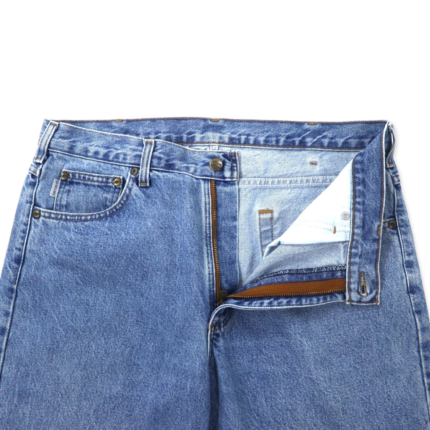 Carhartt リラックスフィット テーパード デニムパンツ 36 ブルー コットン RELAXED-FIT TAPERED JEAN デニムパンツ B17 ニカラグア製