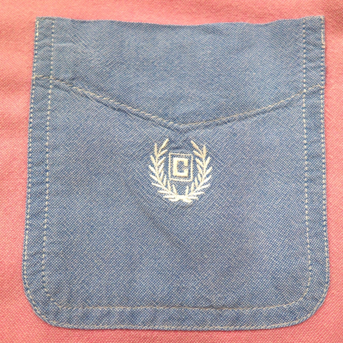 CHAPS カラーブロック ボタンダウンシャツ M マルチカラー パステルカラー クレイジーパターン