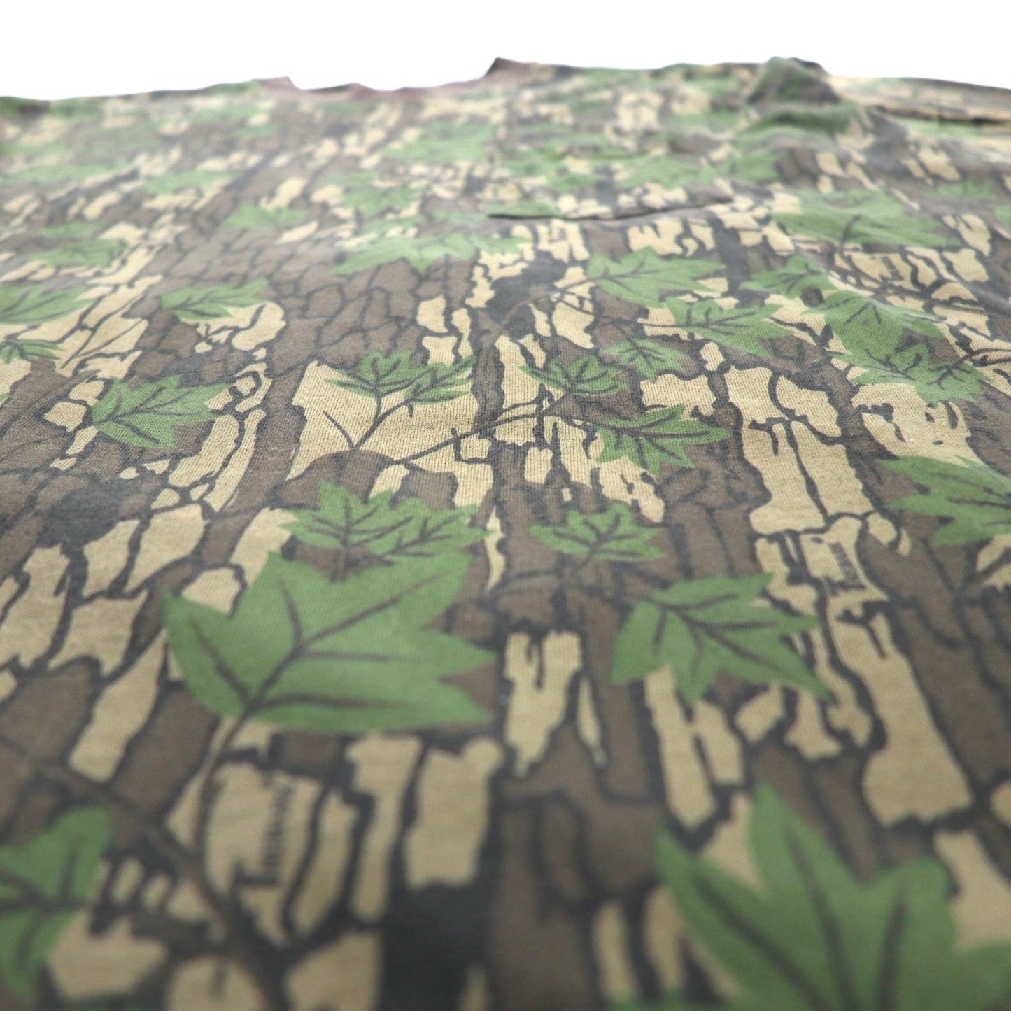 DUCK BAY 90年代 USA製 TREBARK ポケット Tシャツ ポケT XL カーキ カモフラ リアルツリー