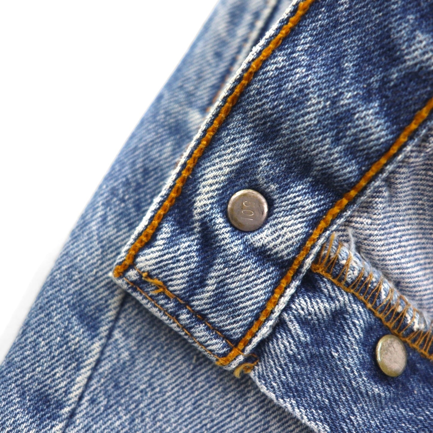 Y.A.R.N. × 90s Levi's 501 クロシェ スター デニムパンツ STAR DENIM ジーンズ M インディゴ ブルー ハンドメイド
