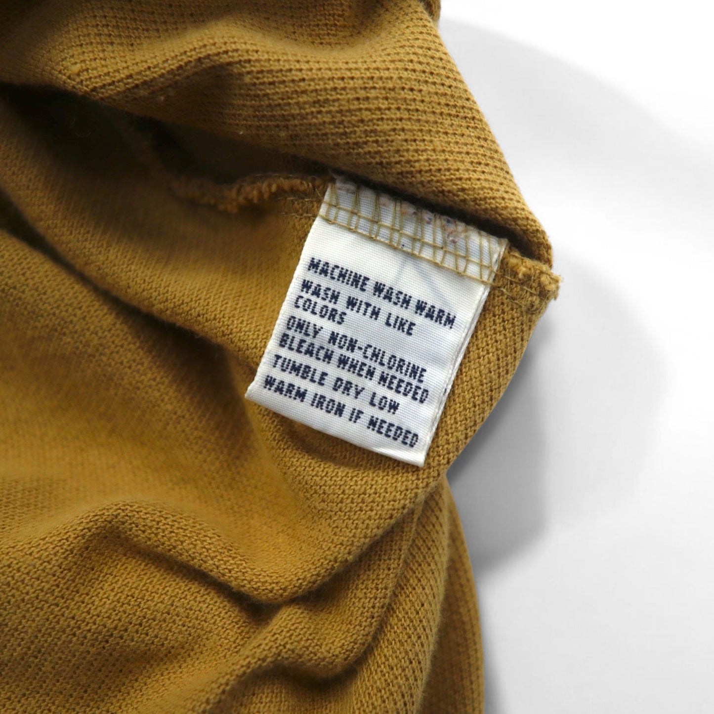 Polo by Ralph Lauren 90年代 ロングスリーブ ポロシャツ L ベージュ 鹿の子 スモールポニー刺繍