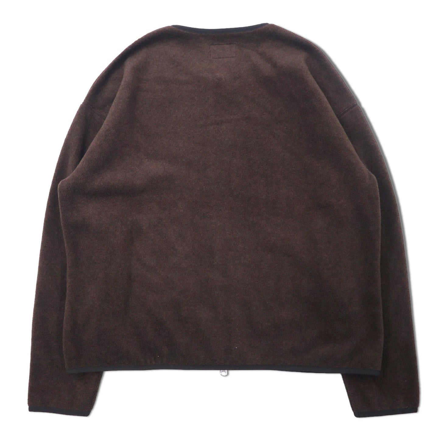 PENDLETON クルーネック ジップ カーディガン フリースジャケット M ブラウン ポリエステル チロリアン Crew Neck Zip Cardigan 0475-1006