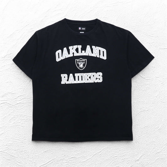 NFL TEAM APPAREL プリント Tシャツ L ブラック OAKLAND RAIDERS エルサルバドル製