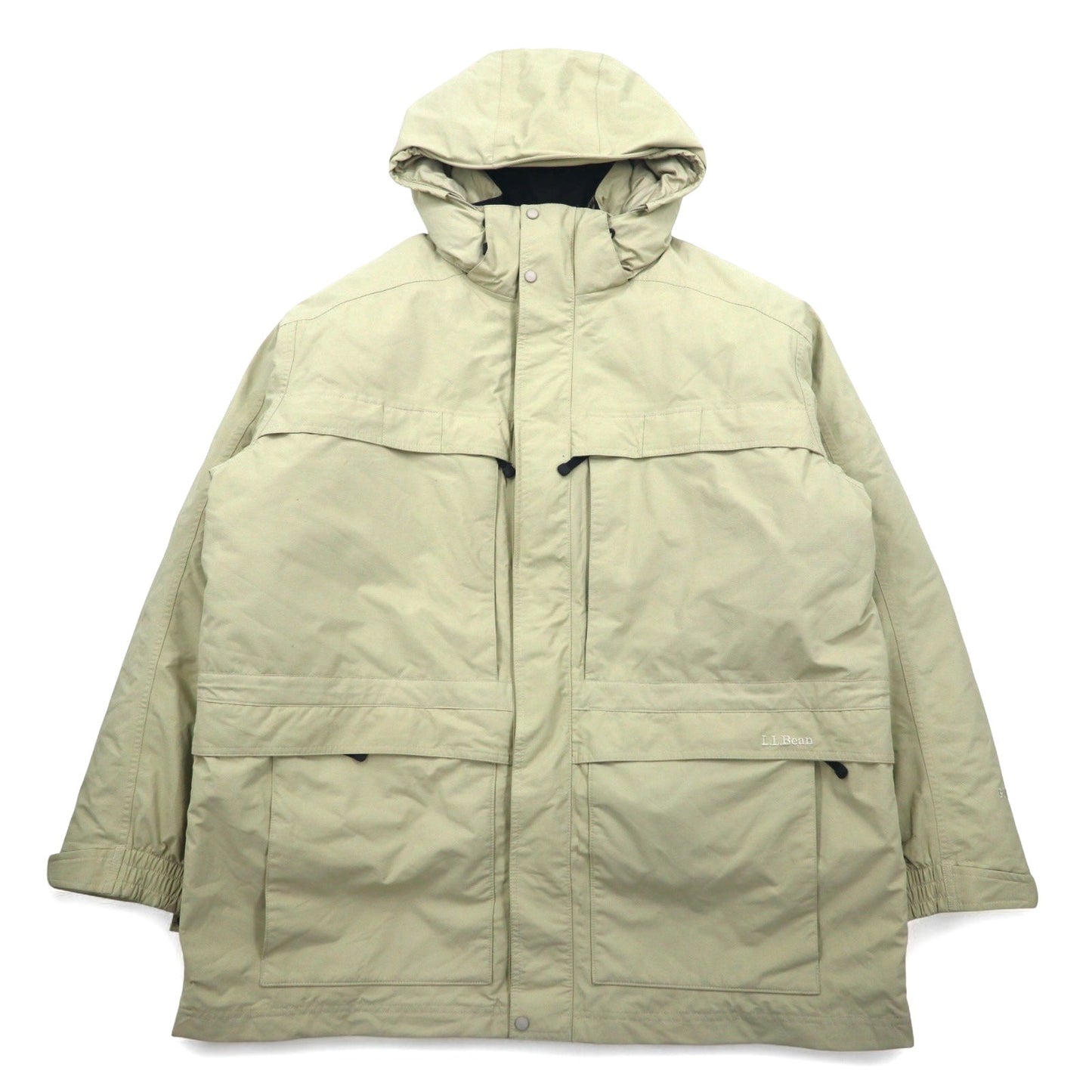 L.L.Bean 3WAY ゴアテックス GORE-TEX ダウンジャケット マウンテンパーカー XXL ベージュ Maine Warden's 3-in-1 Parka JMY5