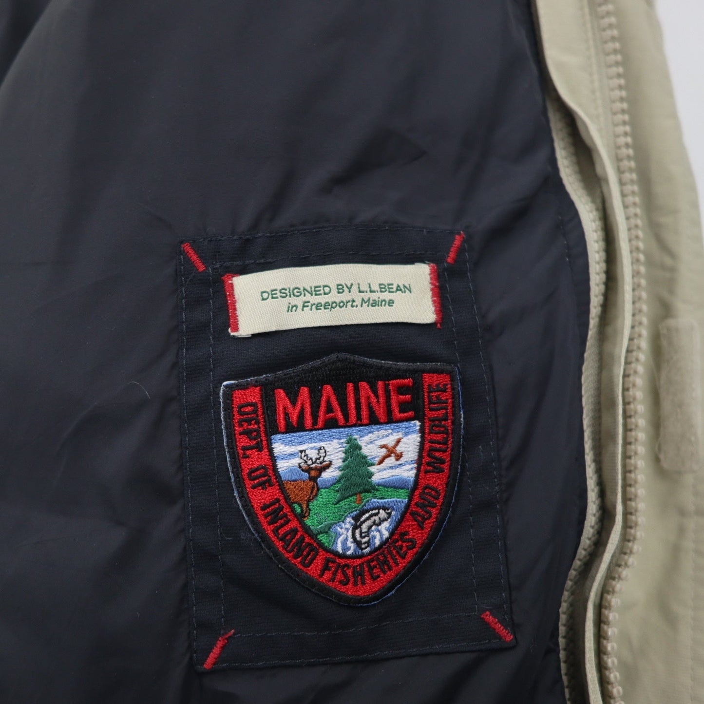 L.L.Bean 3WAY ゴアテックス GORE-TEX ダウンジャケット マウンテンパーカー XXL ベージュ Maine Warden's 3-in-1 Parka JMY5