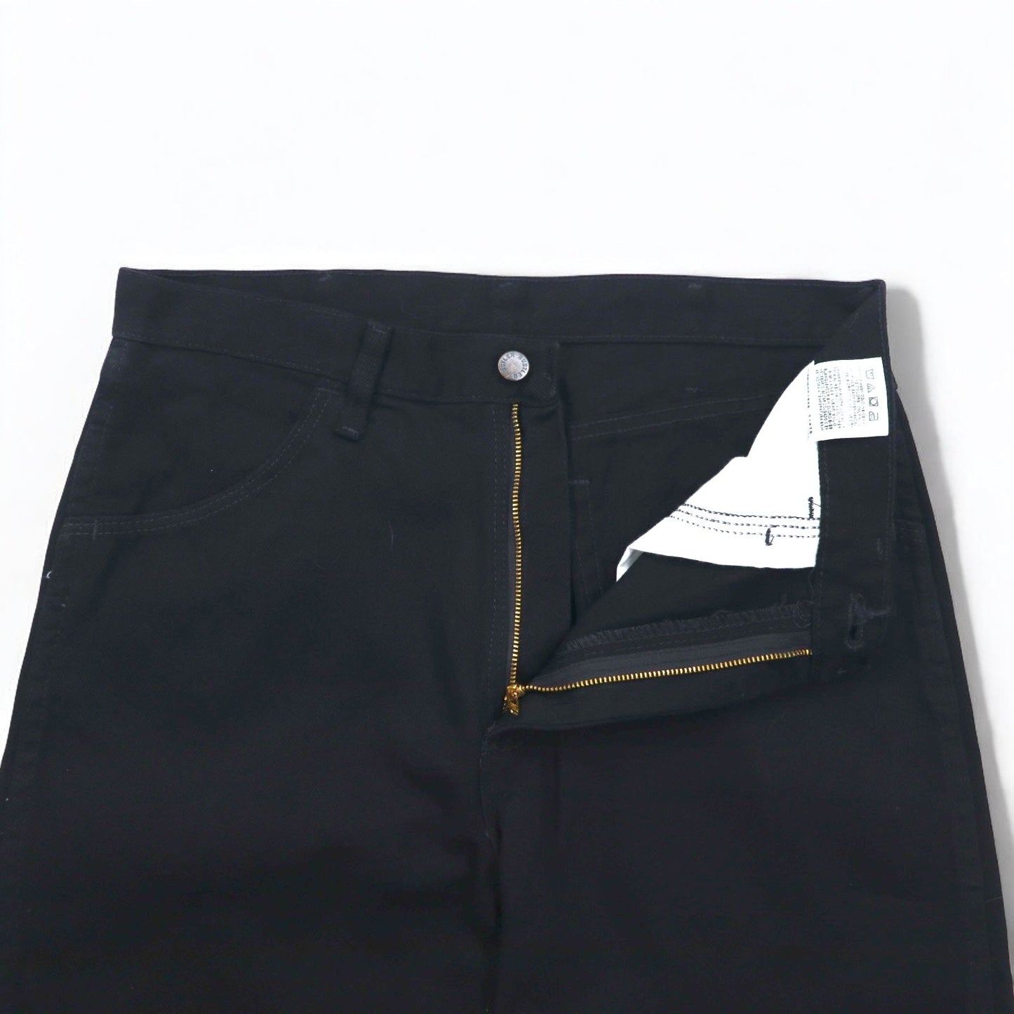 RUSTLER ( Wrangler ) ストレートジーンズ デニムパンツ M ブラック レギュラーフィット 87619CB メキシコ製 未使用品