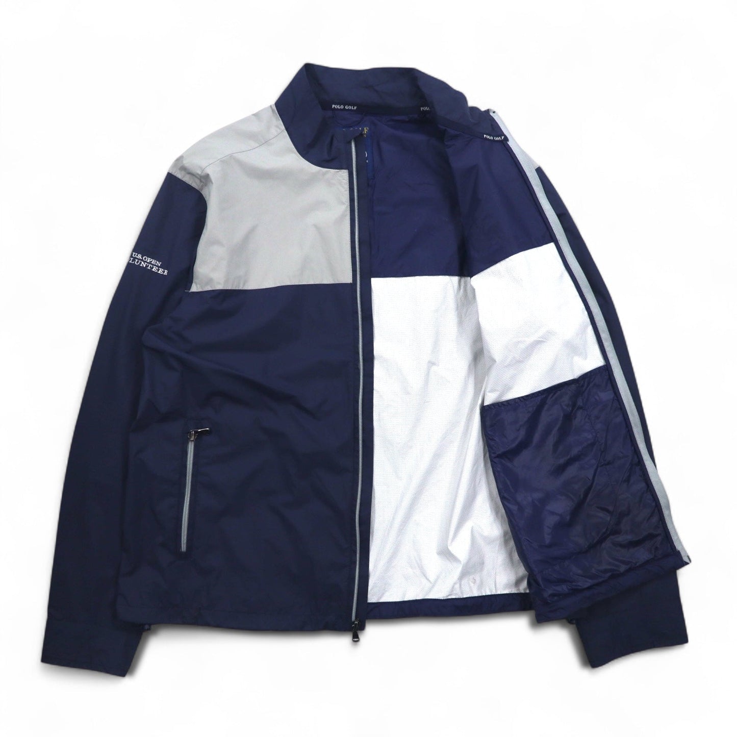 POLO GOLF RALPH LAUREN シェルジャケット ナイロンジャケット L ネイビー 防水 パッカブル U.S.OPEN CHAMPIONSHIPS