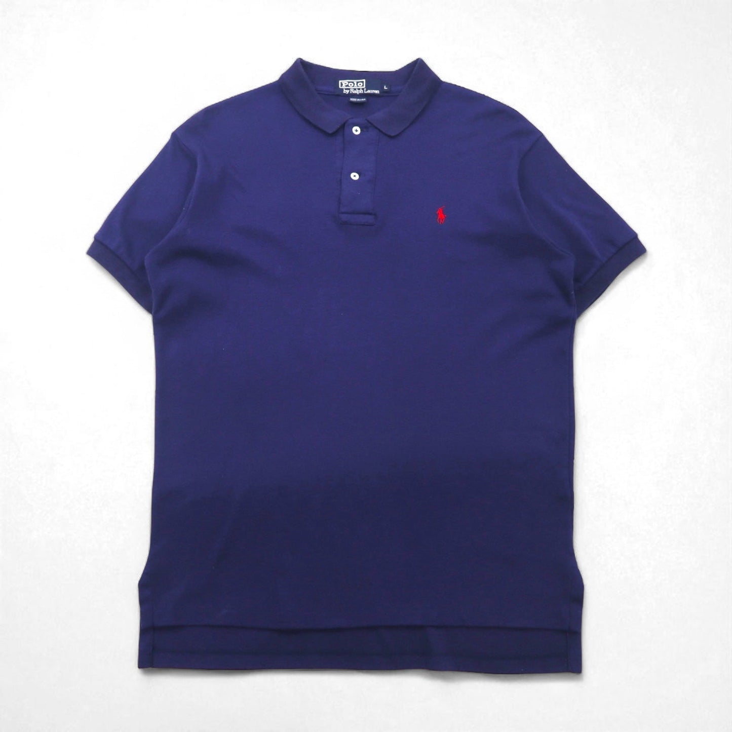 Polo by Ralph Lauren 90年代 USA製 ポロシャツ L ネイビー コットン スモールポニー刺繍