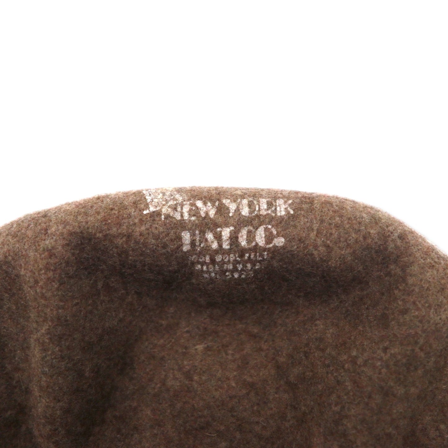 NEW YORK HAT CO. USA製 フェルト バケットハット ブラウン ウール
