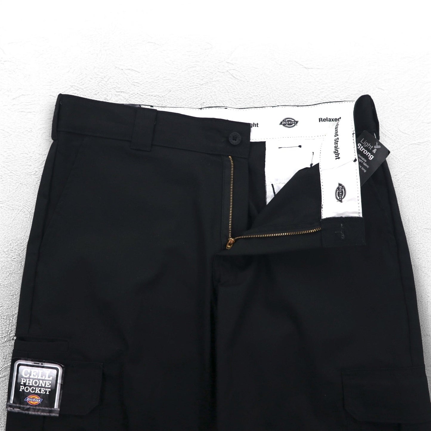 Dickies ワイド カーゴパンツ L ブラック RELAXED STRAIGHT CARGO PANTS WP598BK 未使用品